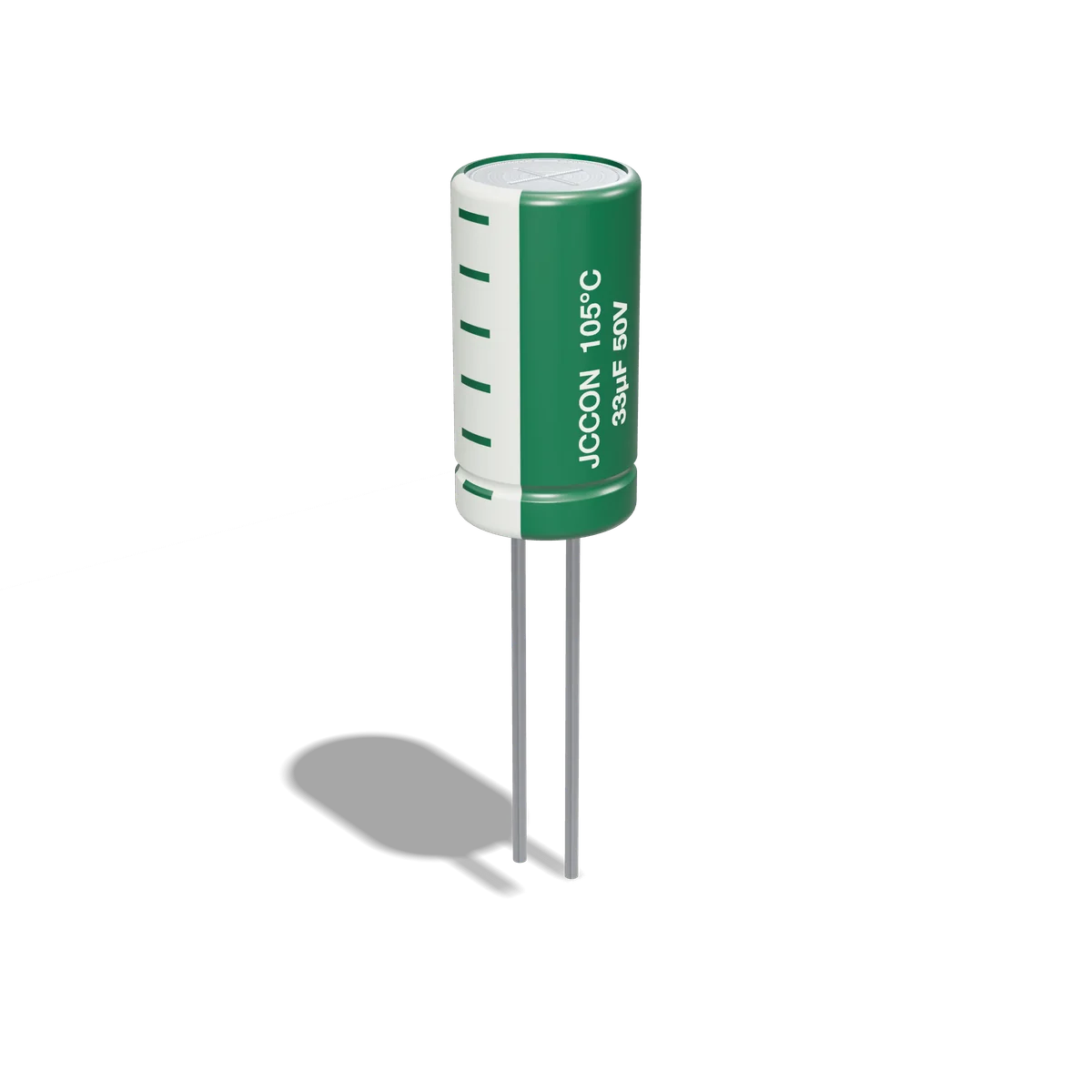 خازن الکترولیتی 33µF 50V JCCON سبز