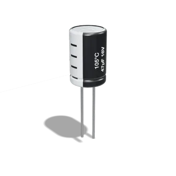خازن الکترولیتی 47µF 16V مشکی
