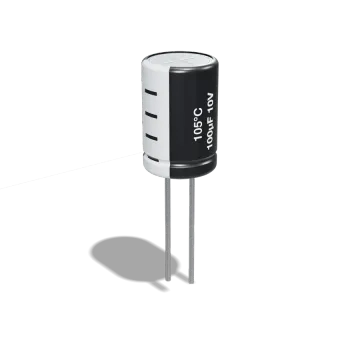خازن الکترولیتی 100µF 10V مشکی