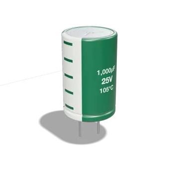خازن الکترولیتی 1000µF 25V سبز