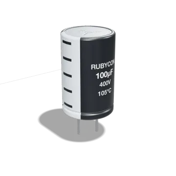 خازن الکترولیتی Rubycon 100µF 400V